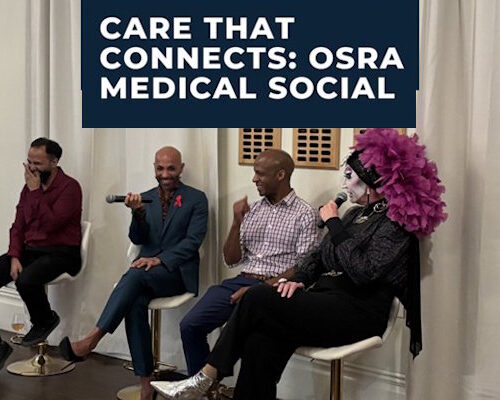 Dr. Kay Waud attends OSRA Medical Social highlighting the advances of HIV Prevention.